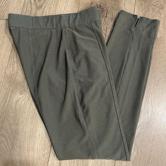 Eileen Fisher‎ Slim Flit High Waist Stretch Olive Green Ankle Pants Size Small - Picture 1 of 12